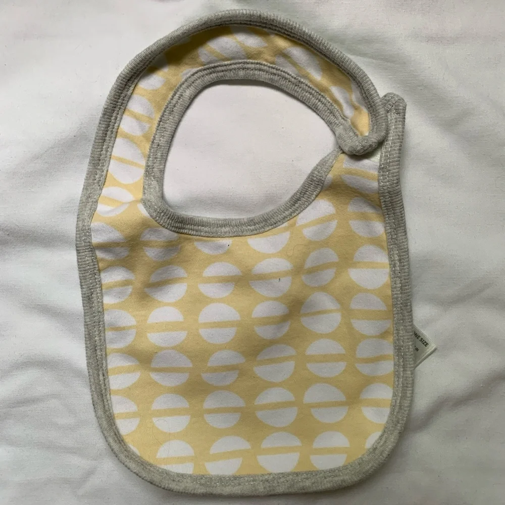 Cloud Island bibs - set of 4. Green and yellow.